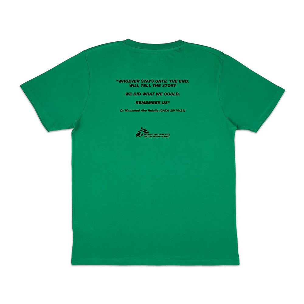 Massive Attack - Ceasefire Now MSF Green T-shirt